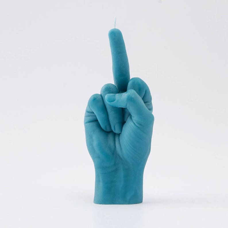 Hand Gesture Candle Fck You. Handmade Candle. Birthday Candle. Funny Gift. Valentines Day Candles. Fuck Candle. Birthday Gifts. image 5