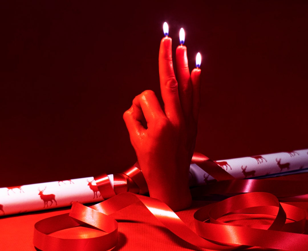 Hand Shaped Candle OK, Homemade Candles Funny Gift, College Graduation Gift for Her, 18th