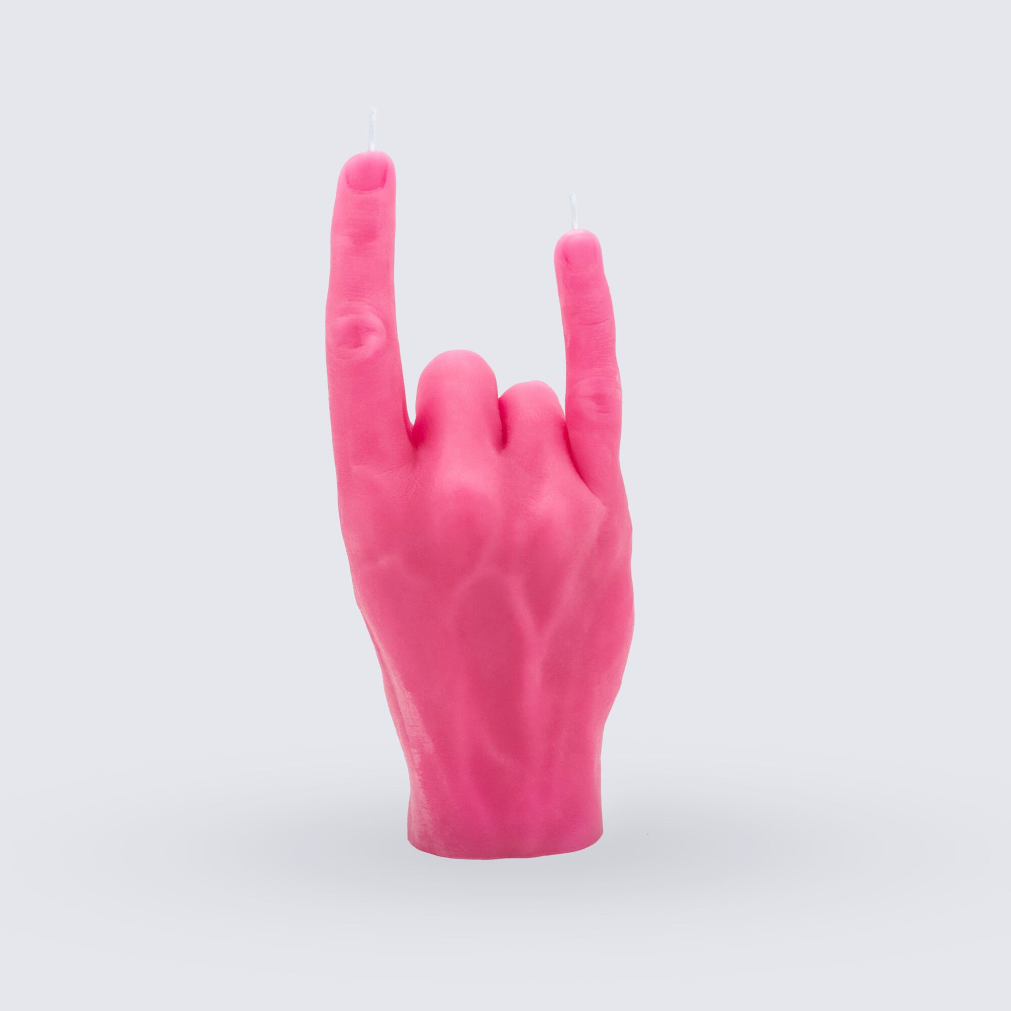 Bougie de Geste Main Vous Rock. Bougie Faite à La Main. d'anniversaire. Drôle Cadeau. Bougies Saint-