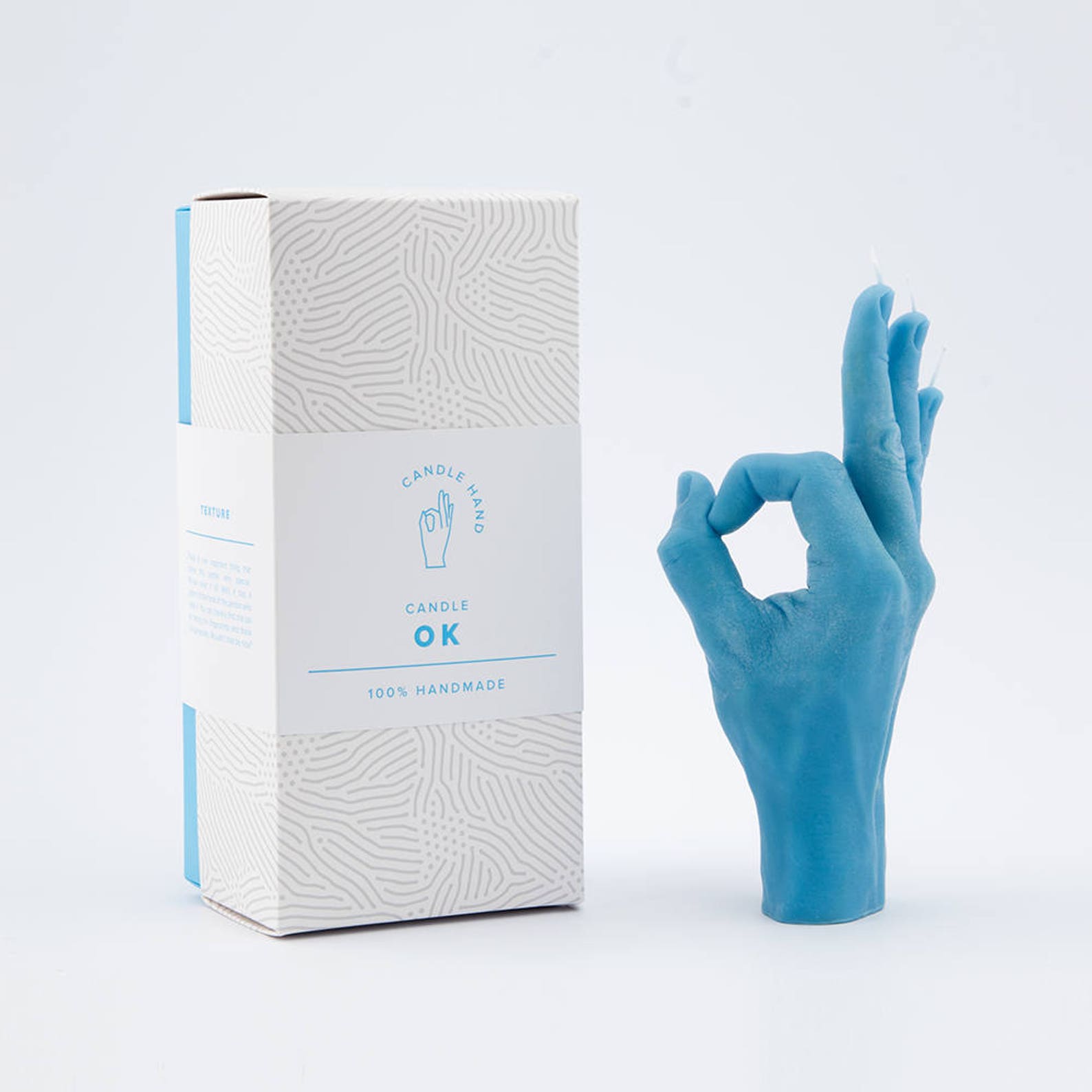 Hand Shaped Candle OK, Funny Candles Birthday Gift for Her, Homemade Candles Funny Gift, High