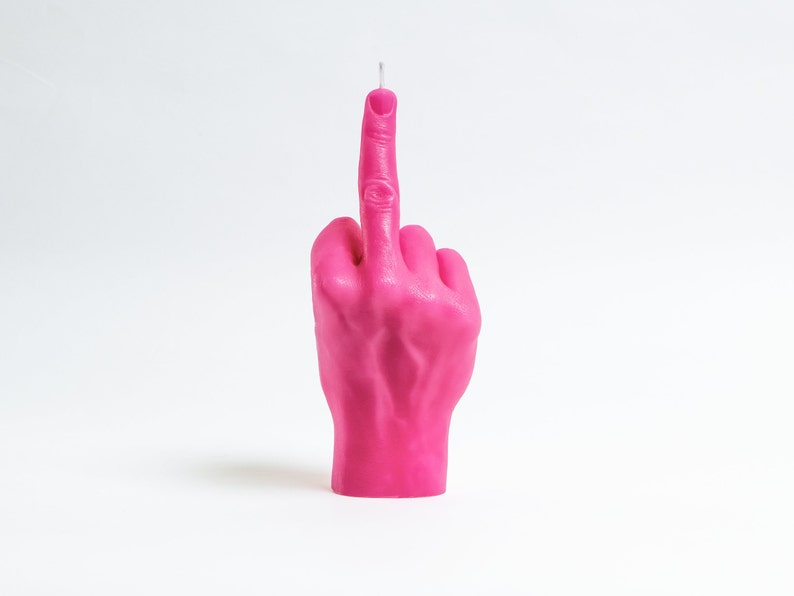 Hand Gesture Candle Fck You. Handmade Candle. Birthday Candle. Funny Gift. Valentines Day Candles. Fuck Candle. Birthday Gifts. image 8