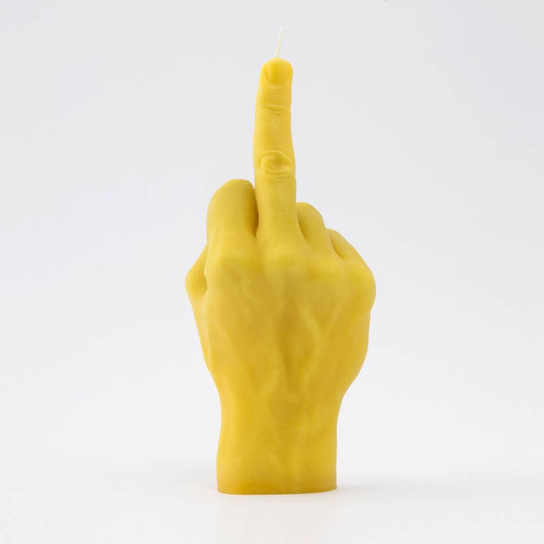 Hand Gesture Candle Fck You. Handmade Candle. Birthday Candle. Funny Gift. Valentines Day Candles. Fuck Candle. Birthday Gifts. image 7