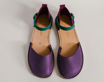 Leather Flats, Sustainable Custom Flats, Sustainable Flats, Mary Jane Shoes, Mary Jane Flats, Unique Sandal, Casual Leather Shoes