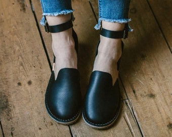 Zapatos descalzos, Pisos descalzos, Sandalias con forma de pie natural, Zapatos minimalistas, Sandalias descalzas de cuero para mujer, Sandalias descalzas para mujer