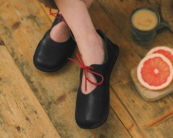 Barefoot Shoes Mary Jane, Sustainable Barefoot Shoes, Minimalist