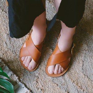 Sandales pieds nus, Sandales zéro goutte, Chaussures minimalistes, Sandales pieds nus pour femme en cuir, Sandales pieds nus durables, Zero Drop