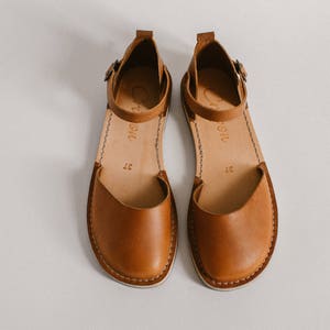 Zapatos sostenibles de cuero, Sandalias de cuero, Sandalias sostenibles, Flats de cuero, Sandalias planas, Zapatos de cuero casuales, Zapatos minimalistas