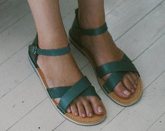 Open Toe Sandals, Sustainable, Leather Women Sandals, Flat Leather Sandals, Summer Sandals, Women Sandals, Sandals Leather, Casual Sandals