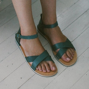 Open Toe Sandals, Sustainable, Leather Women Sandals, Flat Leather Sandals, Summer Sandals, Women Sandals, Sandals Leather, Casual Sandals