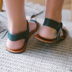 leather tie sandals