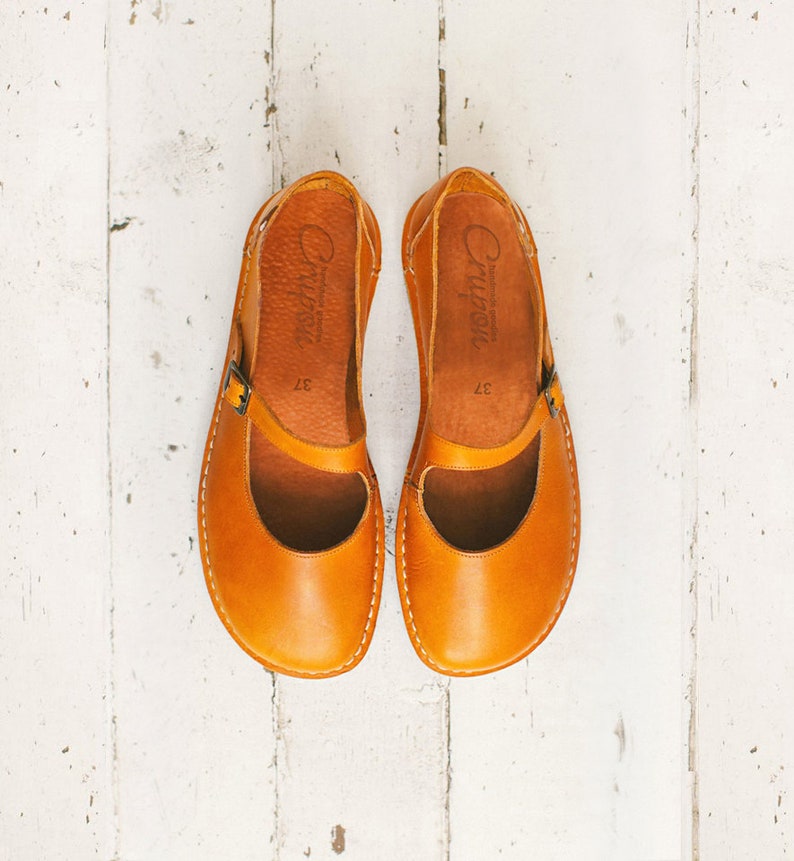 Women Shoes In Mustard Color. Mustard leather Etsy