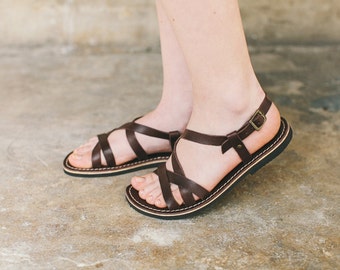 Brown Greek Sandals, Greek Sandals, Brown Women Shoes, Gladiator Sandals, Brown Sandals, Summer Shoes, Brown Leather Sandals