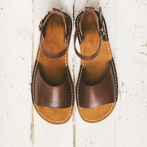 Brown Leather Sandals, Brown Women Leather Sandals, Leather Sandals In Brown Color, Summer Shoes, Brown Sandals, Summer Sandals, Sandals image 3