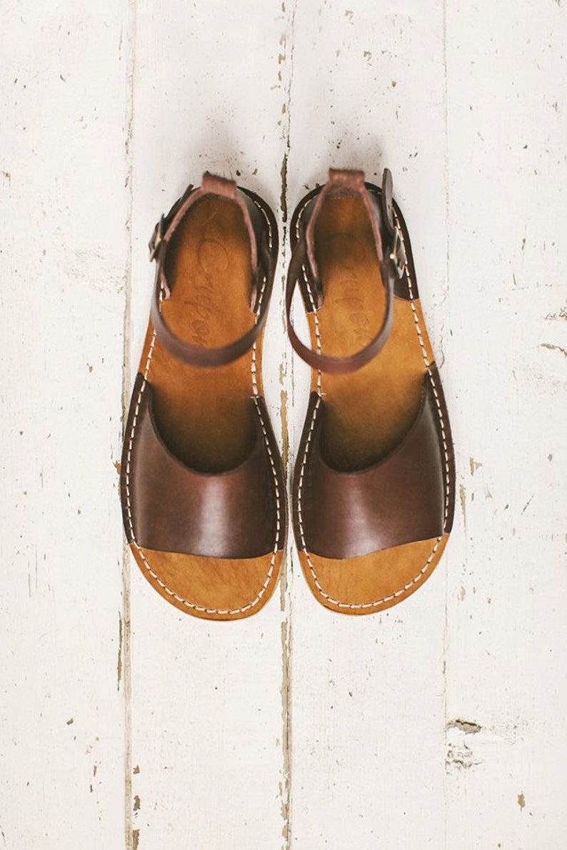 Brown Leather Sandals, Brown Women Leather Sandals, Leather Sandals In Brown Color, Summer Shoes, Brown Sandals, Summer Sandals, Sandals image 3