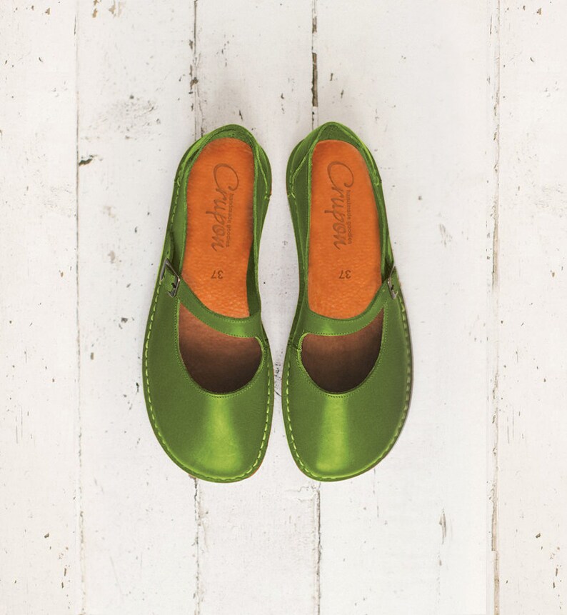pink and green flats
