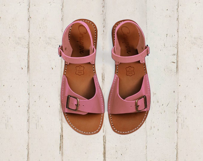 Christian Dior Monogram Pink Vintage Sandals Wood Leather Dior