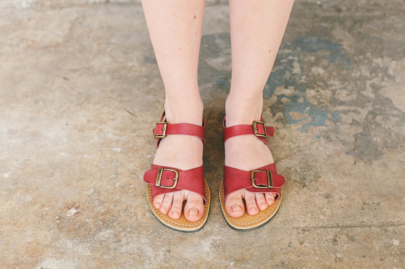 Marsala Customizable Sandals Wide Foot Sandals Narrow Foot - Etsy