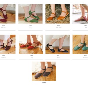 Leather Women Sandals, Brown Sandals, Sustainable Sandals, Leather Flats, Slingback Sandals, Flat Sandals, Casual Leather Shoes, Sandals image 6