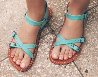 Sandalias descalzas, Sandalias minimalistas, Sandalias de cuero, Caminar natural, Suela flexible, Tiras ajustables, Sandalias de punta abierta, Calzado de verano