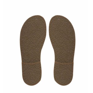 May include: A pair of brown leather soles with a textured surface.