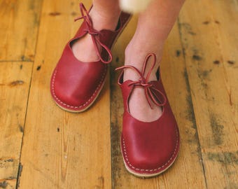Natural Foot Shape Shoes, Wide Toe Box Barefoot Flats, Minimalist Shoes, Women Leather Shoes, Barefoot Shoes For Women, Barefoot