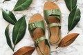 Greenery Summer Sandals, Adjustable Fit Sandal, Women Shoes, Boho Sandals, Strappy Sandals, Comfortable Sandals, Summer Sandals product logo