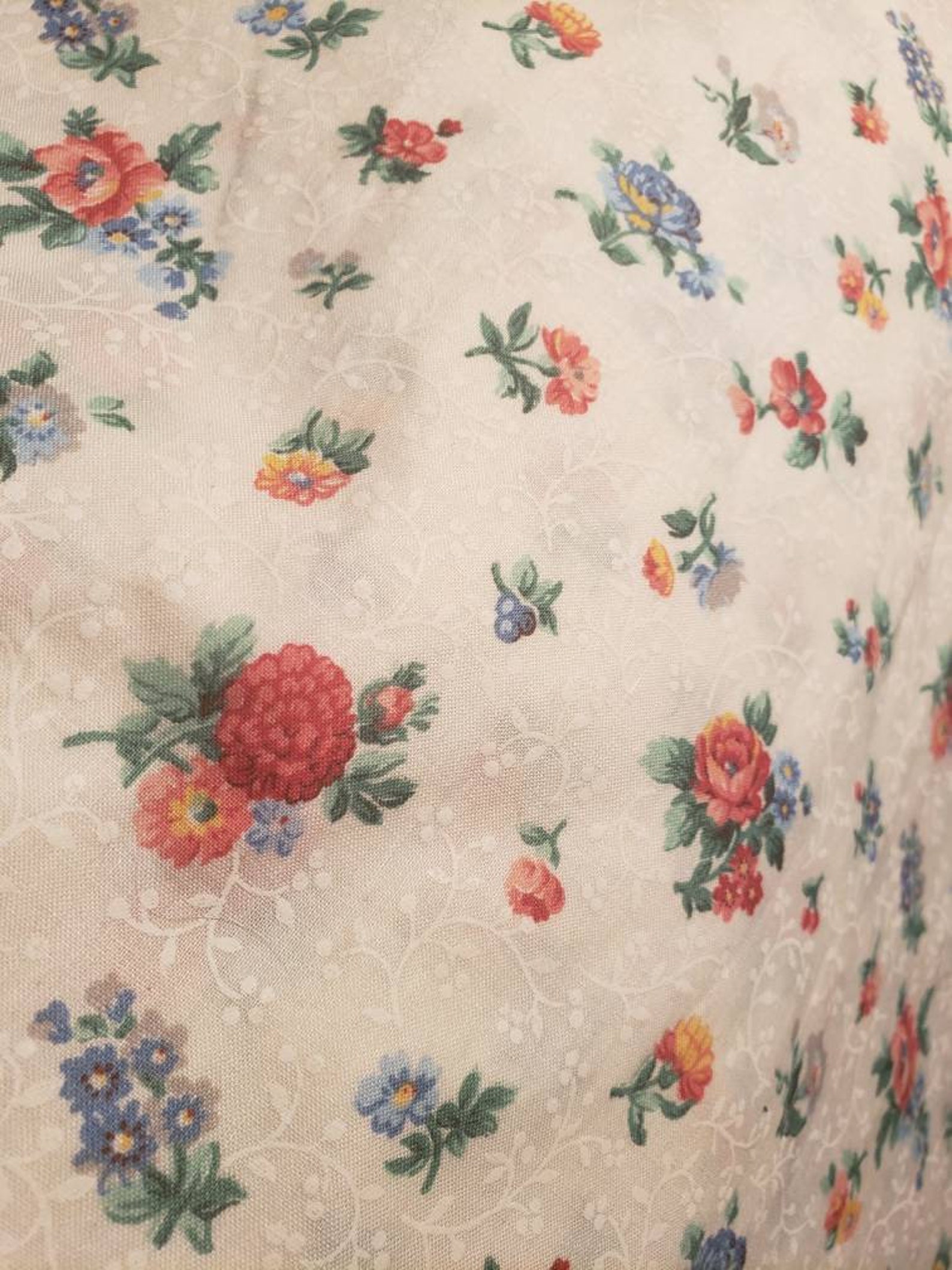 Vintage VIP Floral Cotton Fabric 6 Yards LOVELY | Etsy