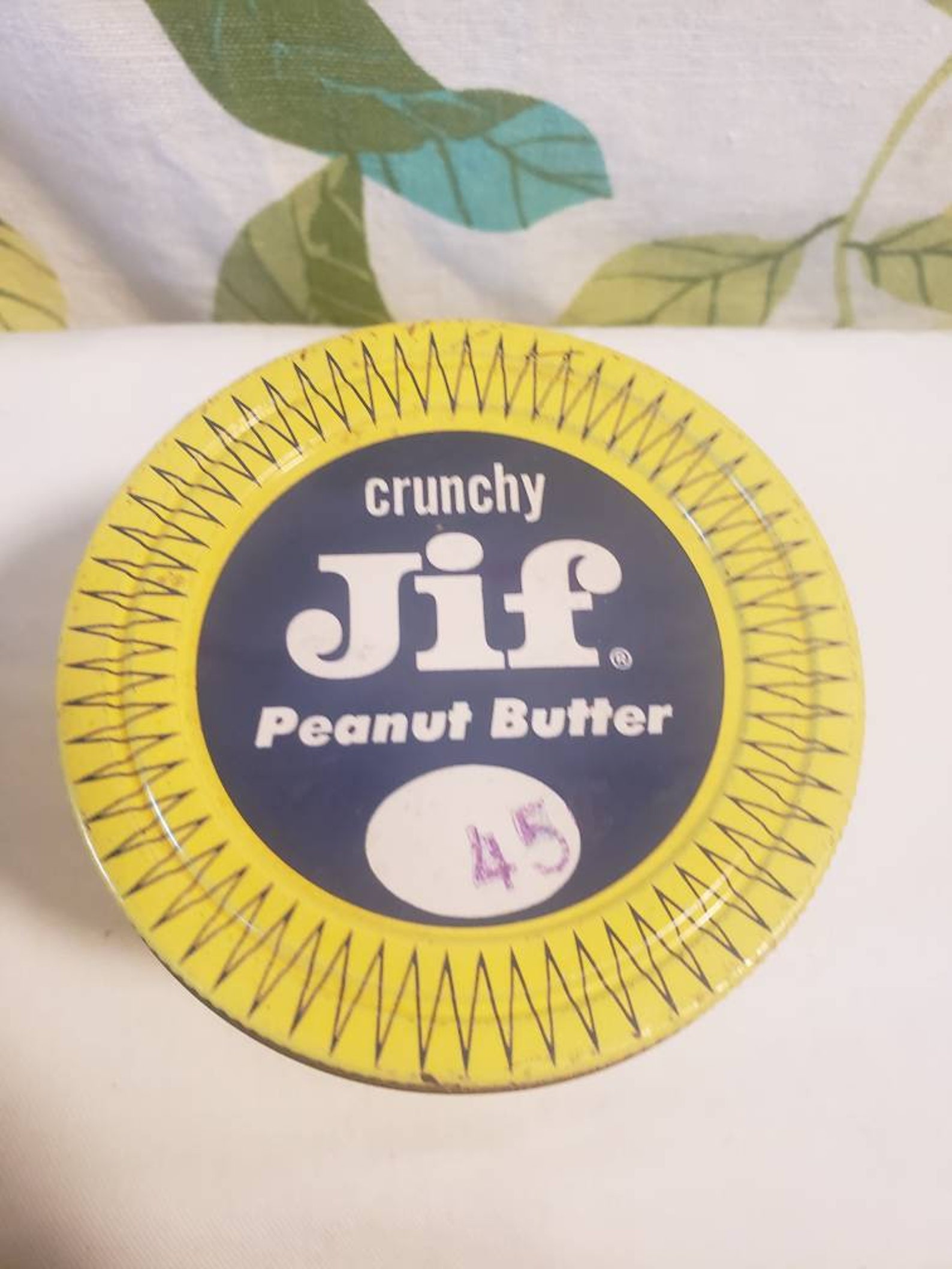 Vintage 1960s 1970s Jif Peanut Butter Glass Jar and Lid Etsy