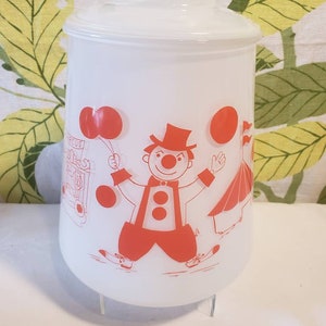 Vintage Bartlett Collins Circus Cookie Jar: Orange Pokee Design
