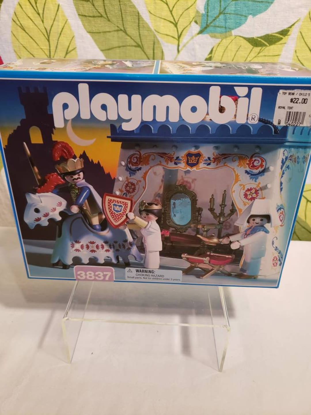 Playmobil Face Avant en Tissu Tente Royale 3837 un peu sale