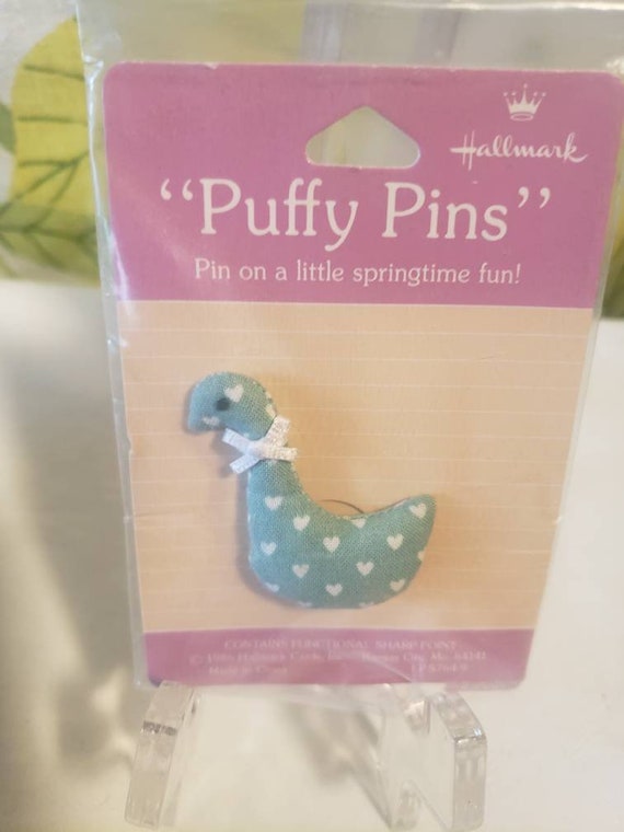 Vintage 1980s Hallmark Puffy Duck Pin