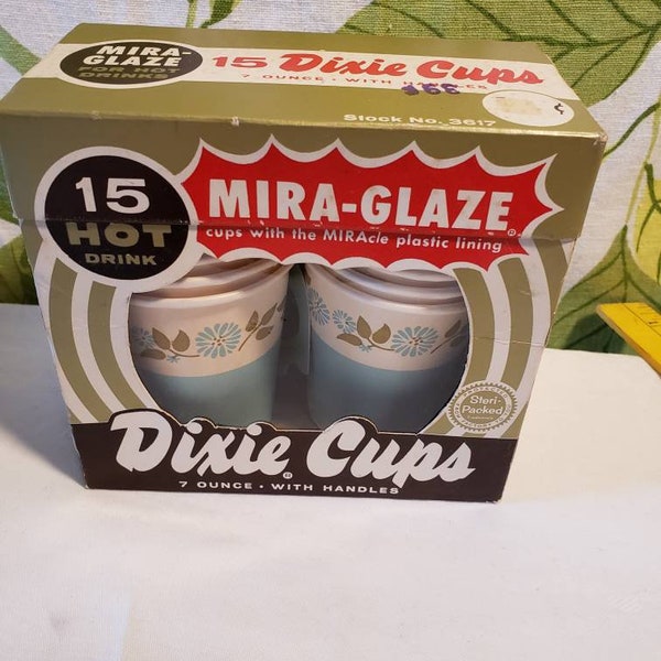 Vintage 1950s 1960s Dixie Cup Hot Drink Cups UNUSED NIP