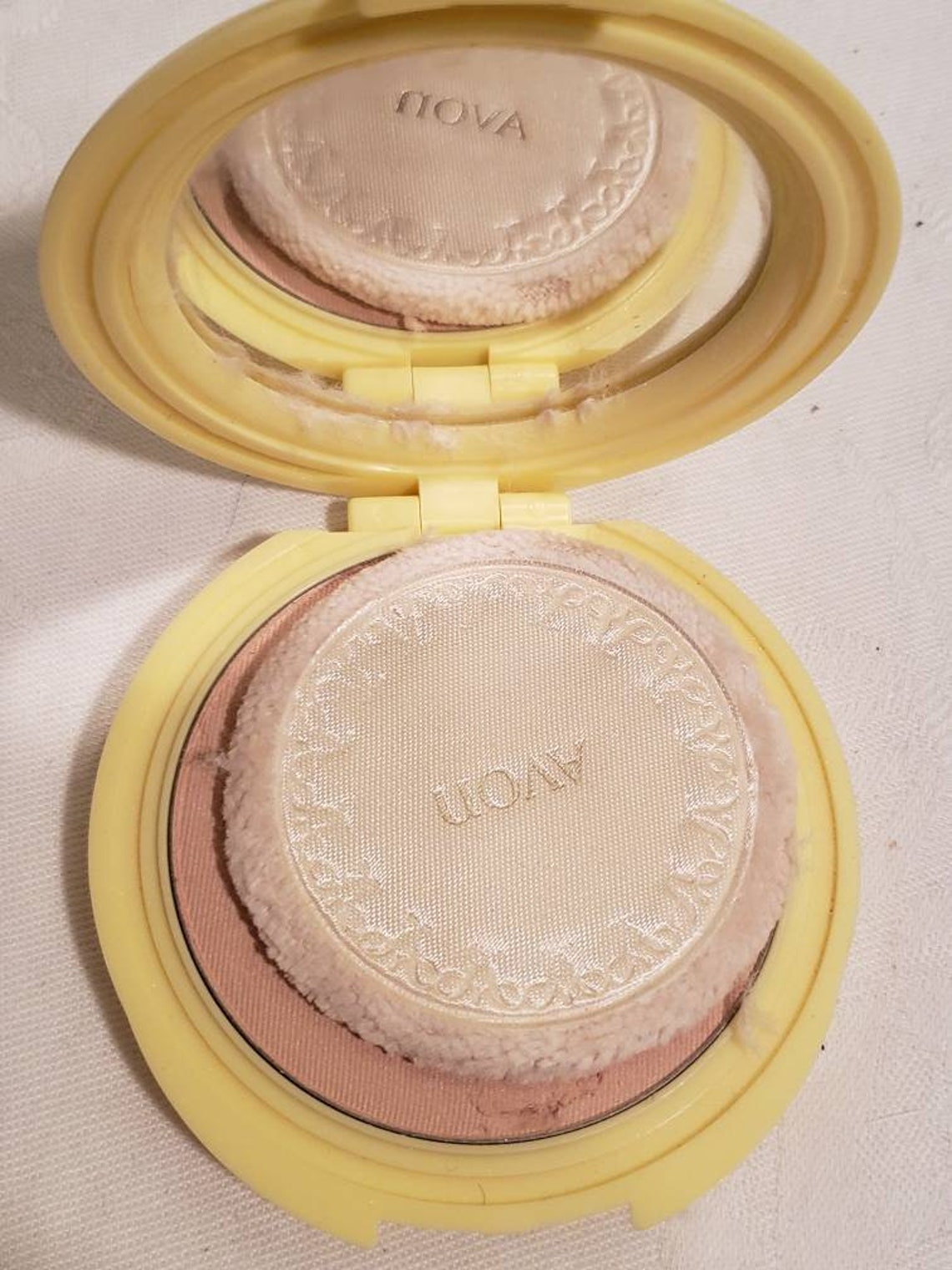 Vintage 1970s Avon Face Powder Compact Etsy