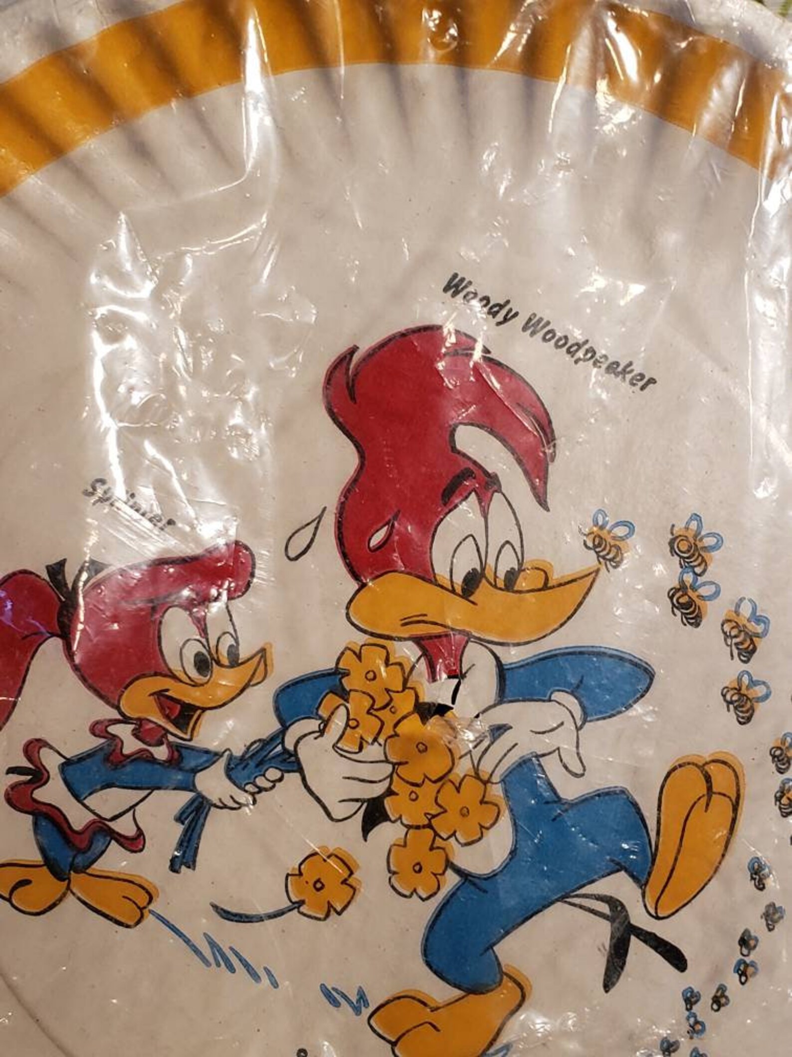 Vintage 1950s 1960s Woody Woodpecker Paper Plates With Ball - Etsy