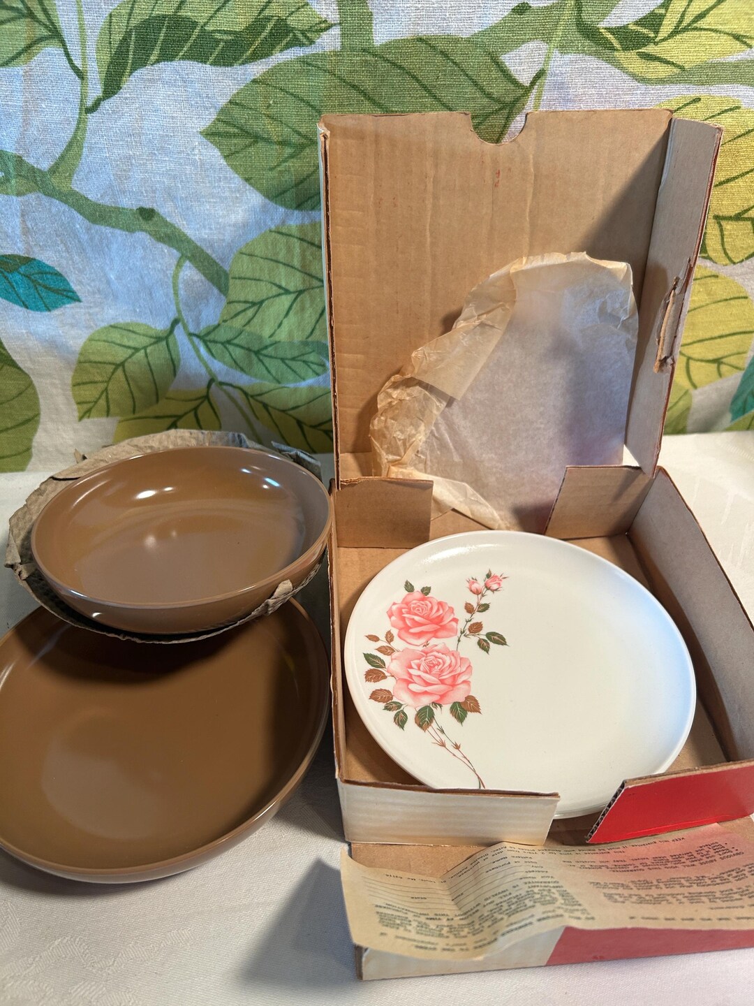 Aztec Melmac Vintage Melmac Aztec Rose Queen Dish Set UNUSED IN BOX - Etsy
