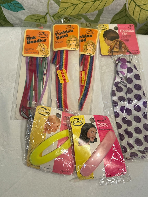 Vintage 1970s 1980s Goody Hair Barrette Lot NOS