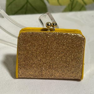 Vintage 1960s 1970s Sparkle Little Girls Coin Purse Unused