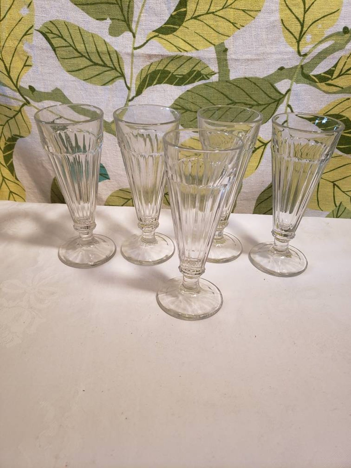 Vintage 1950s Old Fashioned Parfait Glasses Set of 5 Etsy
