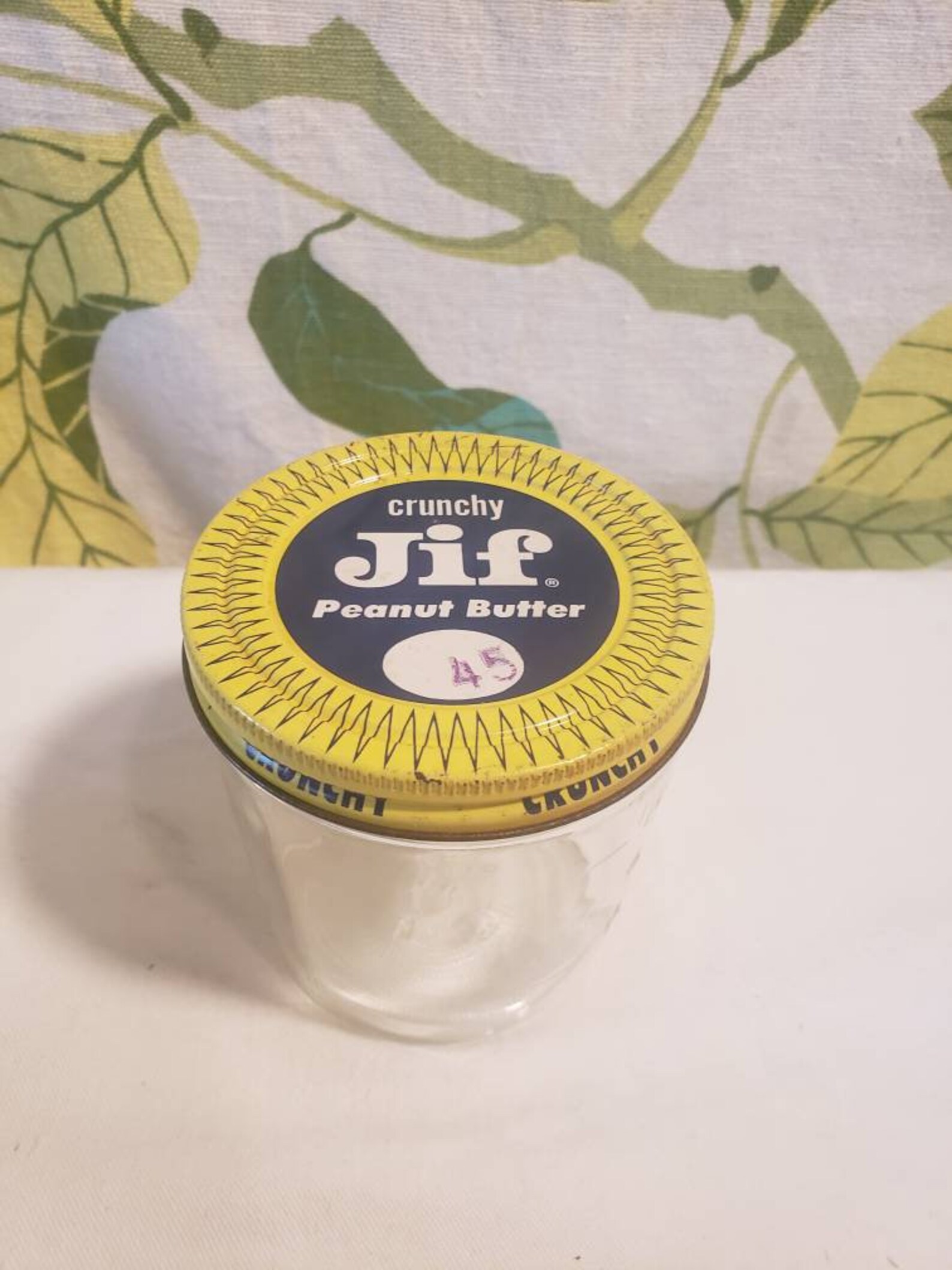 Vintage 1960s 1970s Jif Peanut Butter Glass Jar and Lid Etsy