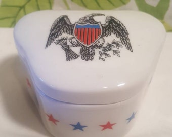Vintage 1970s Eagle Trinket Box By Trina