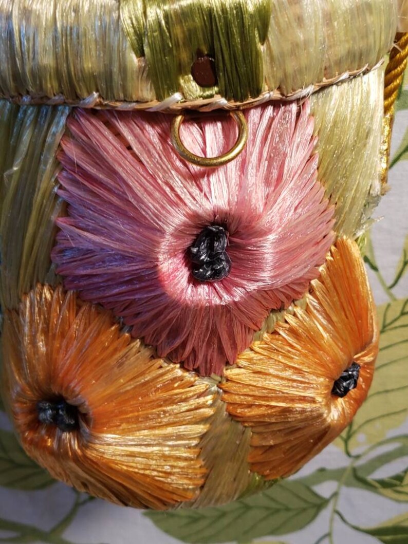 Vintage 1960s 1970s Straw Grass Purse By Cabana Handbag Made Etsy