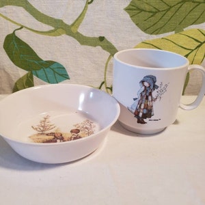 Vintage American Greetings Holly Hobbie Melmac Bowl and Cup