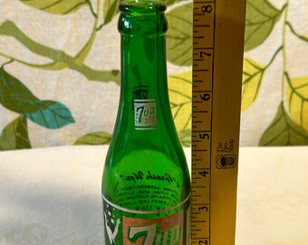 Vintage 1930s 7UP Glass Bottle - Etsy