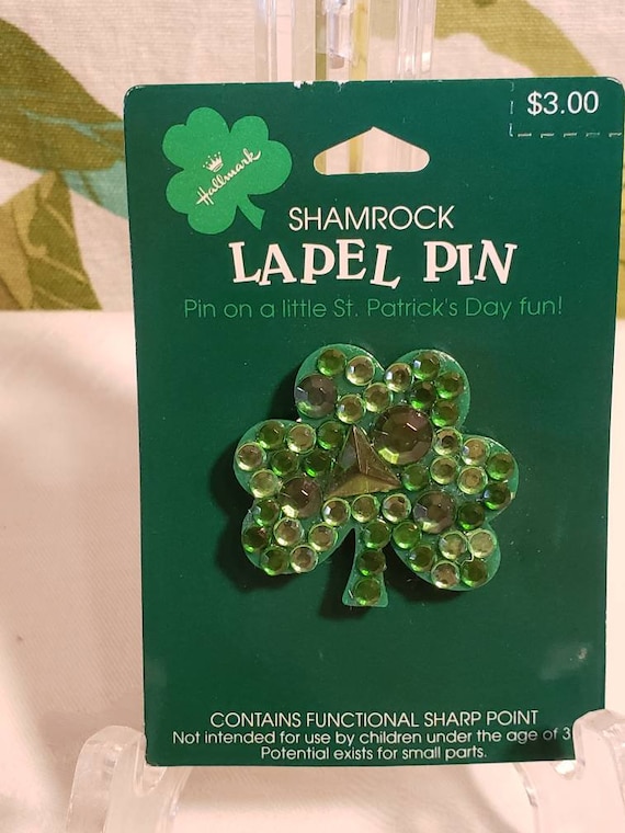 Vintage 1980s Hallmark St Patricks Day Pin