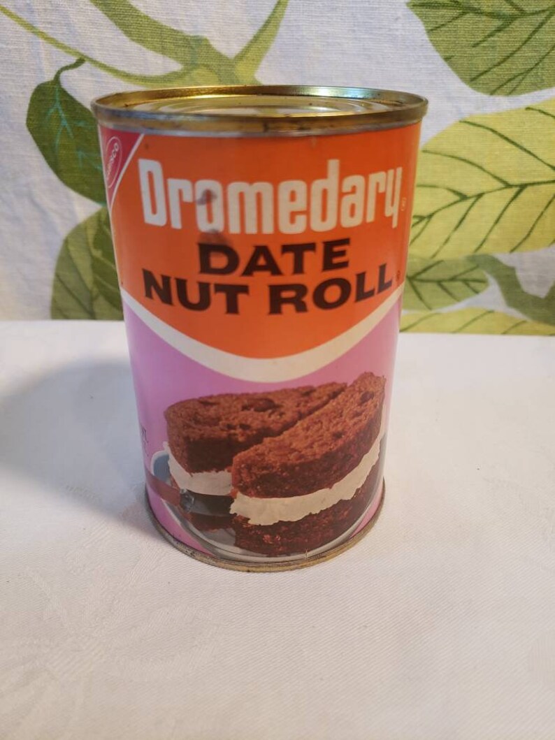 Vintage Nabisco 1966 Dromedary Date Nut Roll In Can UNUSED