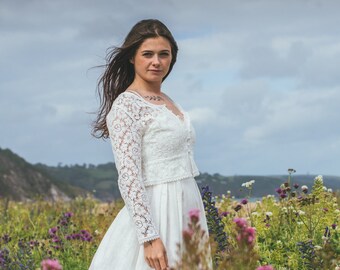 cardigan over dress for wedding