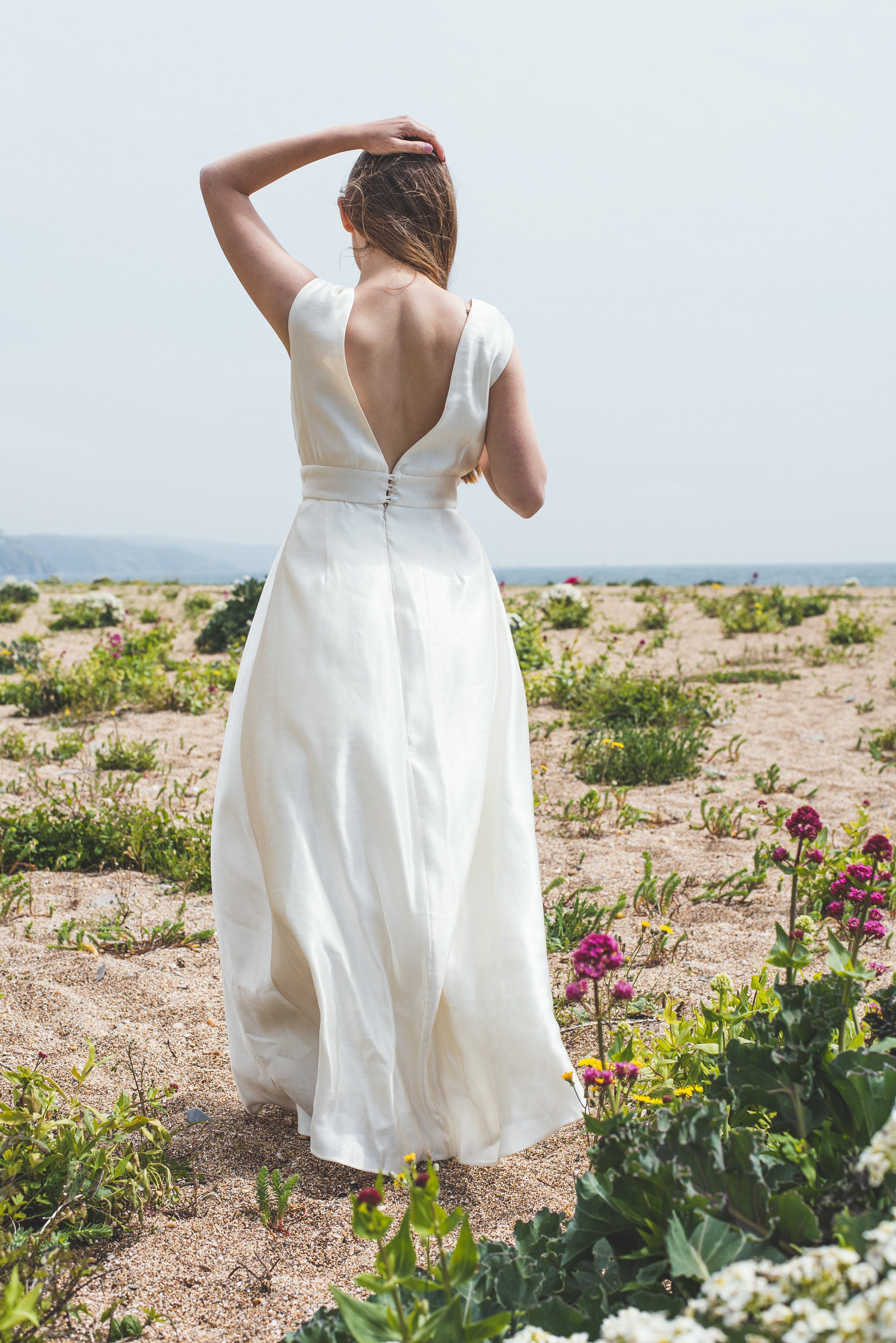 Hemp Silk Wedding Dress Floor Length Simple Wedding Dress Eco Wedding Dress Sustainable Wedding Dress Casual Wedding Dress Uk Etsy Canada