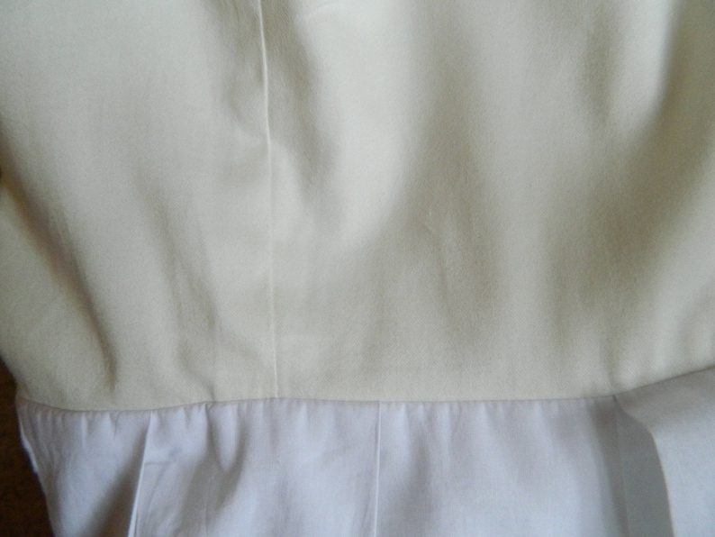 sample sale long organic cotton white dress, cotton wedding dress, long white summer dress with 3/4 sleeves, casual wedding dress size S image 7