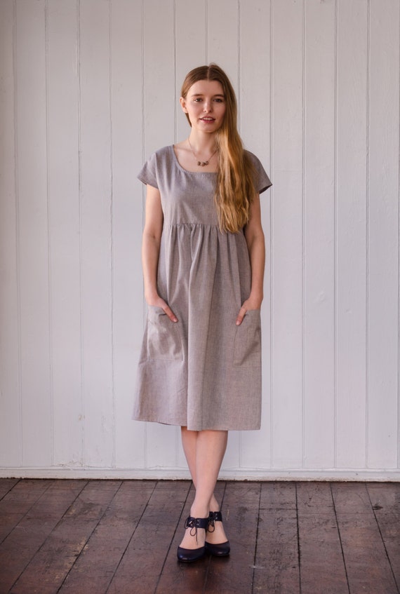 smock cotton dress