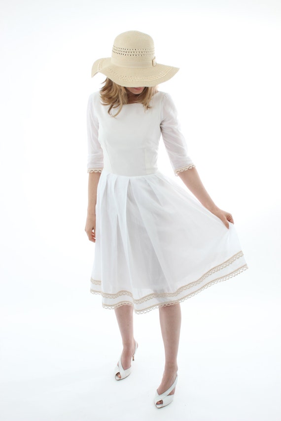 white summer dress sleeves